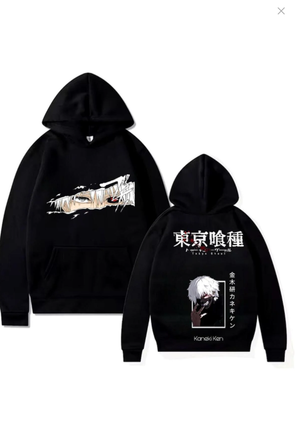Tokyo Ghoul Kaneki Ken Ön- Arka Baskılı New Season Oversize Sweatshirt