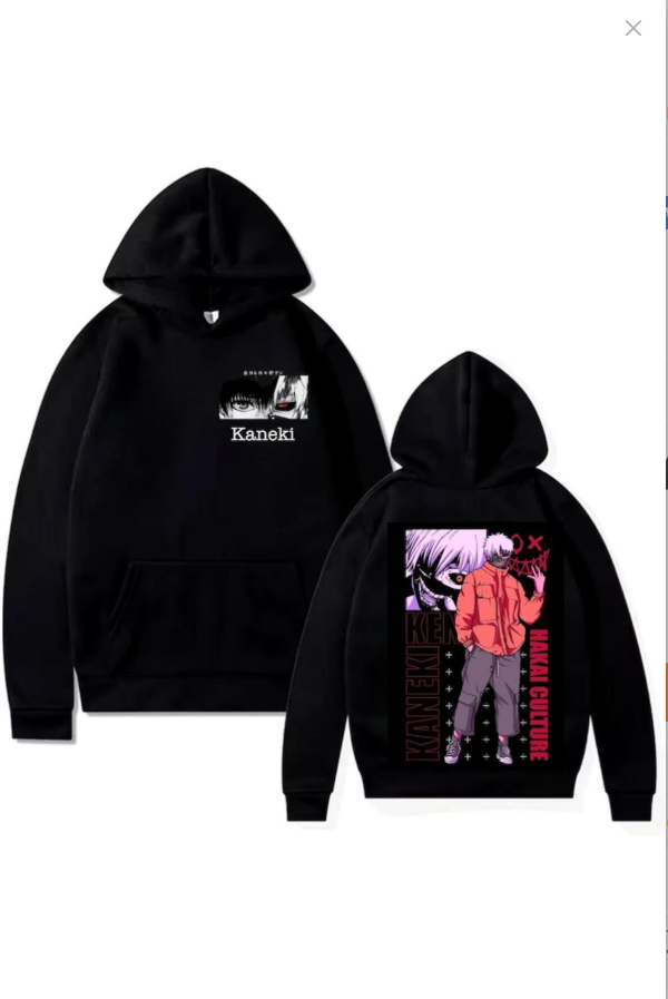 Tokyo Ghoul Kaneki Ken Ön-Arka Baskılı New Season Oversize Hoddie