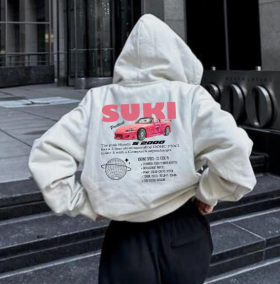 Unisex Nissan Suki Sweatshirt Beyaz