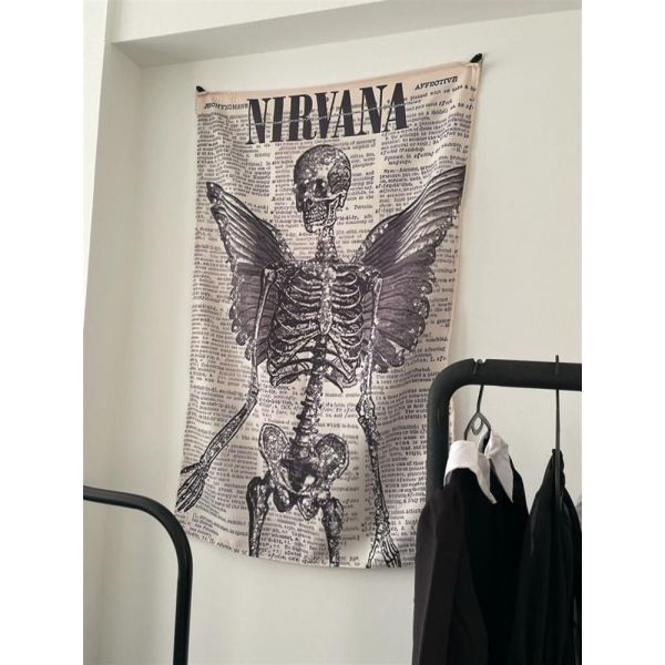 Nirvana Skelton Duvar Örtüsü - Wall Tapestry I 70 x 100 cm