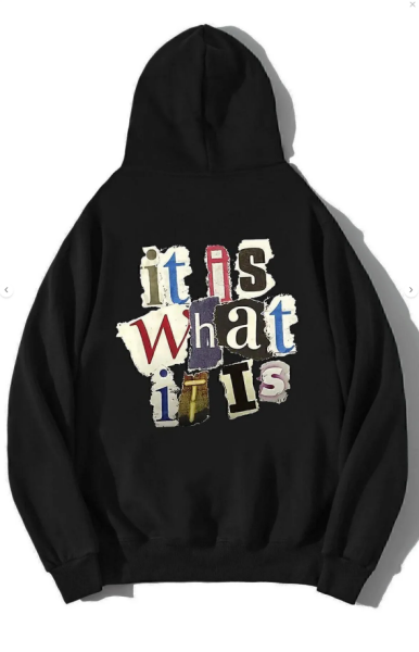 Unisex Oversize It Is What It Is Hoodie
