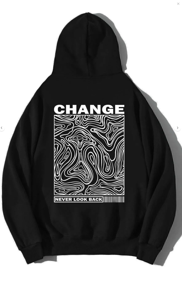 Unisex Oversize Never Look Back Hoodie