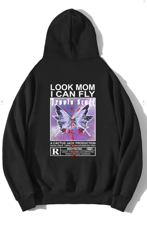 Unisex Oversize Travis Scott Cactus Jack Hoodie