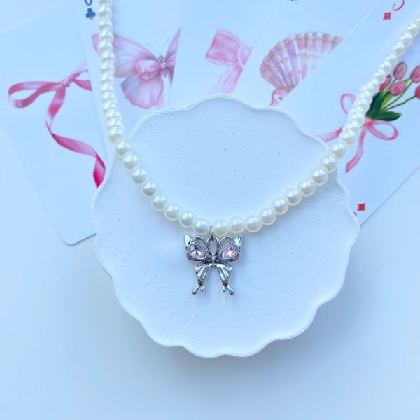 Pearl Butterfly Kolye