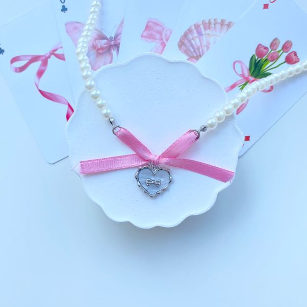 Pearl Heart Kolye
