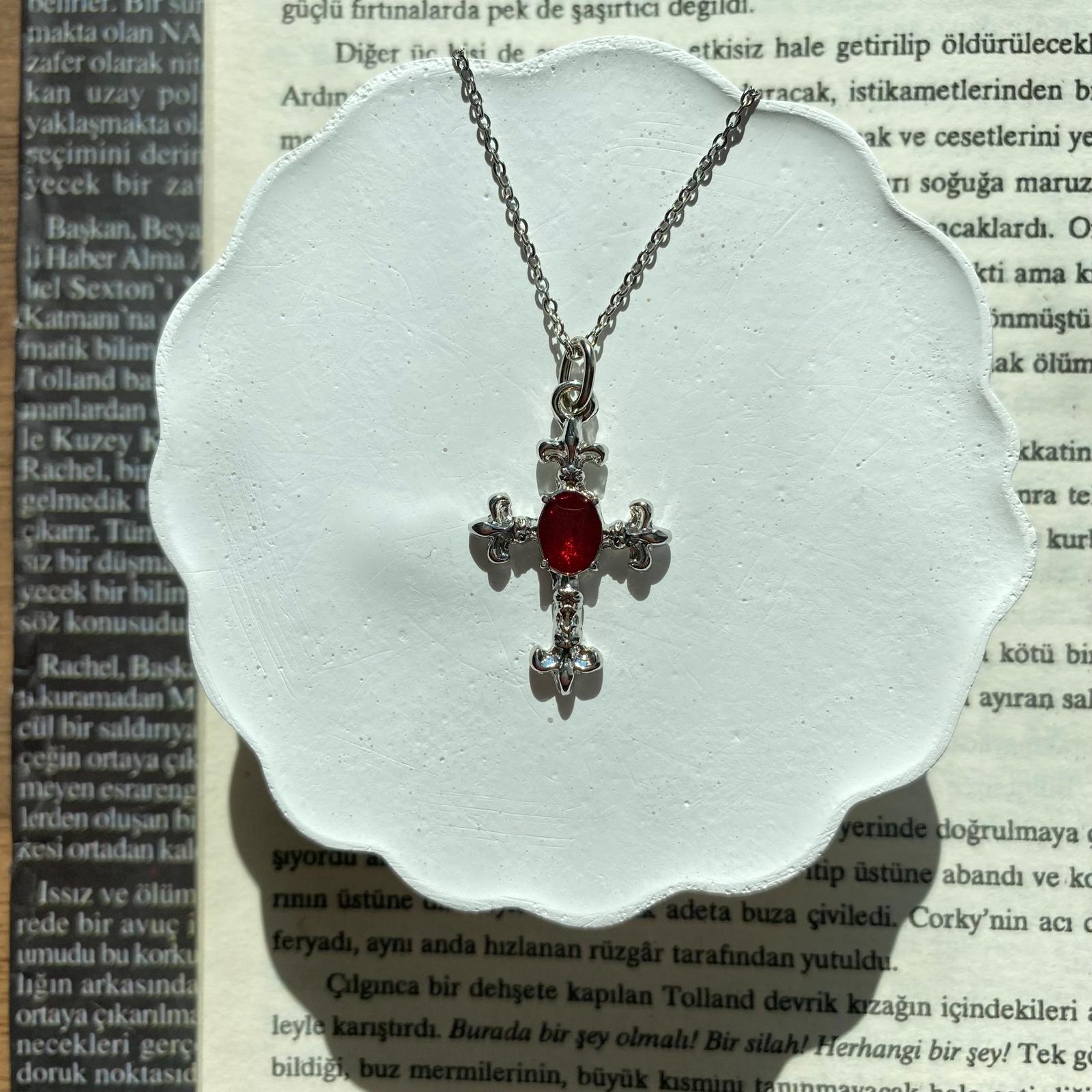 Red Cross Çelik Kolye
