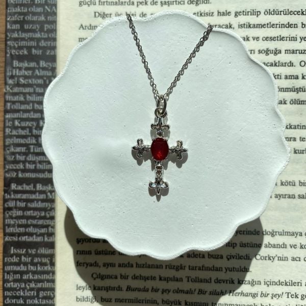 Red Cross Çelik Kolye