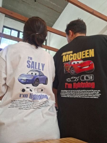 I'm Sally Car Baskılı T-Shirt L