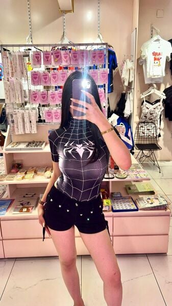Siyah Spider Çıtçıtlı Body