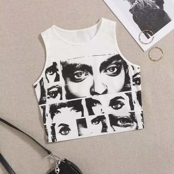 Girls Eyes Beyaz Askılı Kadın T-Shirt
