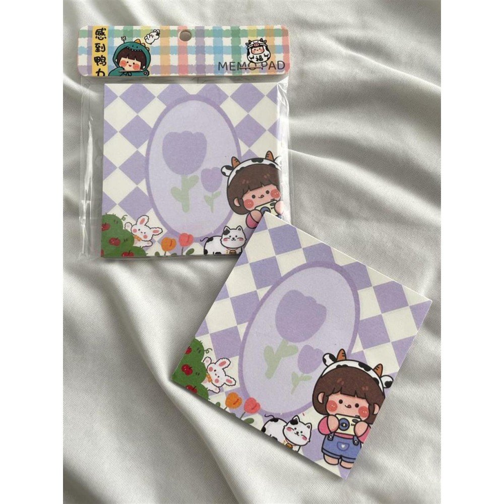 Cow Girl Memo Pad Kare Not Defteri