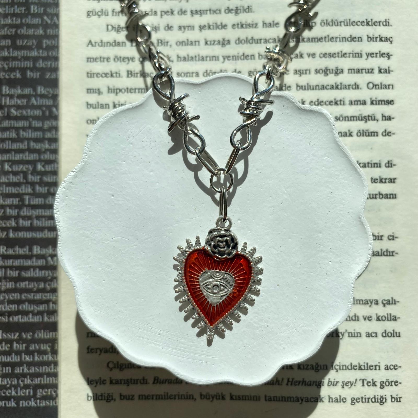 Rose Heart Kolye