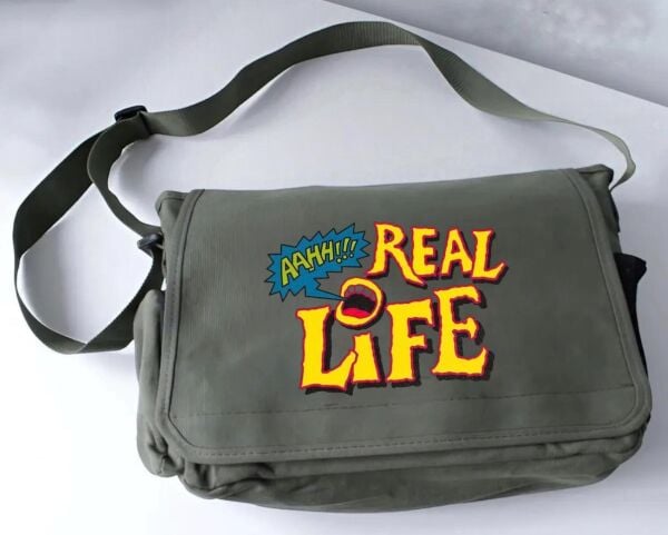 Haki Real Life Baskılı Postacı Çanta