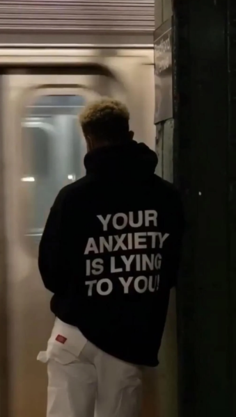 Your Anxiety Is Lying To You Oversize Unisex Hoodie