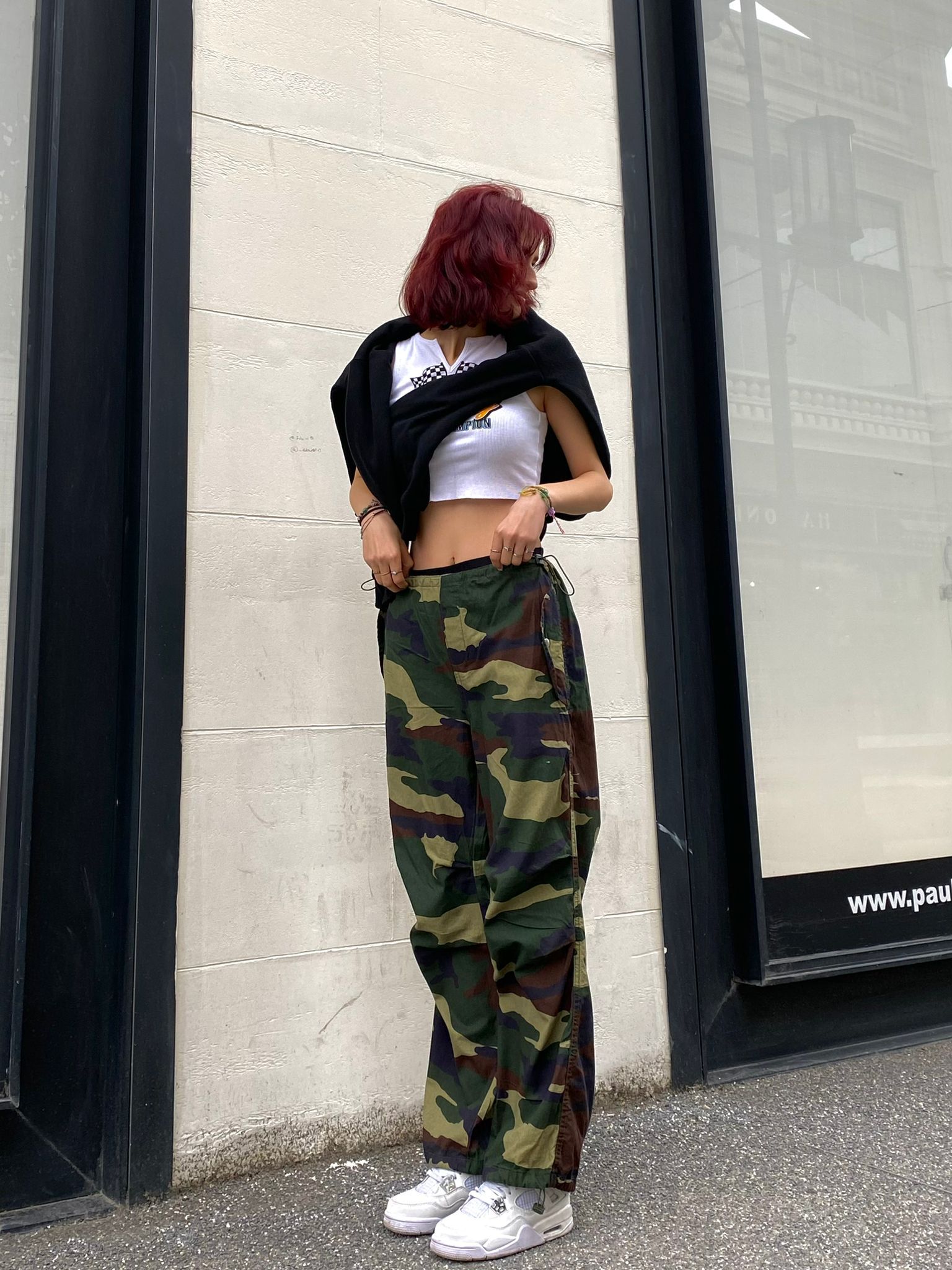 Kamuflaj Tactical Baggy Bol Kalıp Lastikli Pantolon L