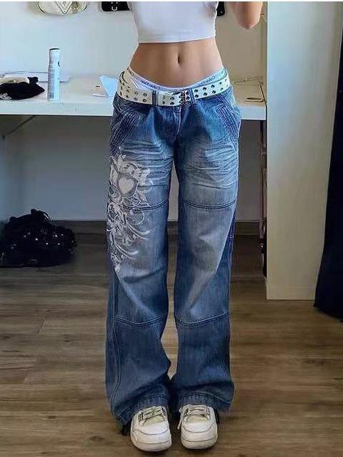 Y2k Vintage Detaylı Unisex Baggy Pantolon