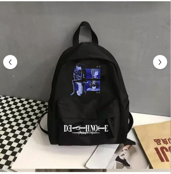 Death Note baskılı okul sırt çantası
