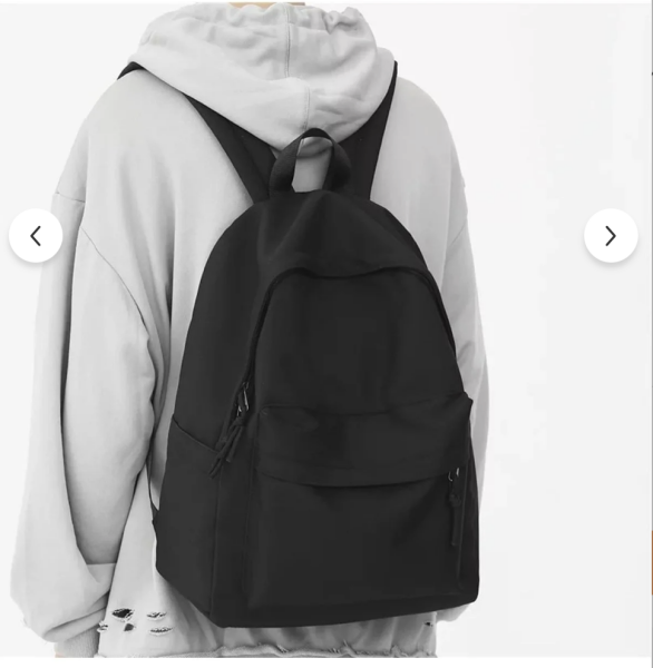 Siyah Düz  Okul -Sırt Çantası(Kopya)(Kopya)