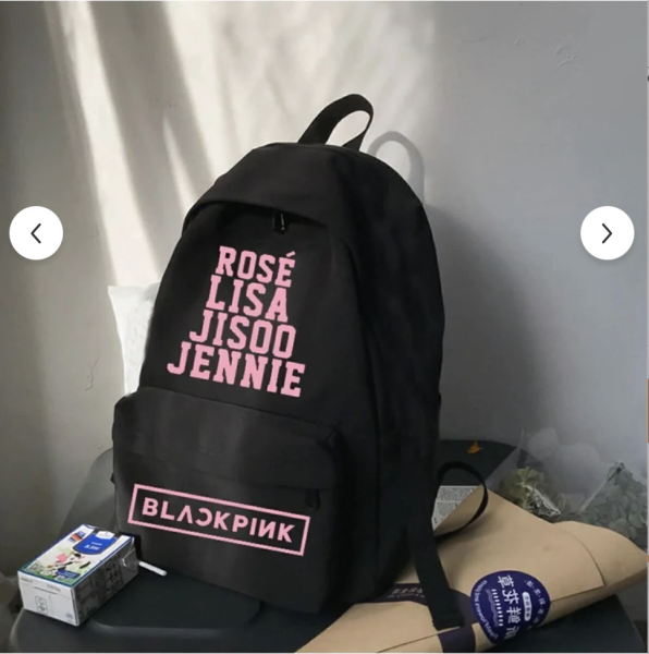 Siyah Blackpink Grup Name Okul -Sırt Çantası
