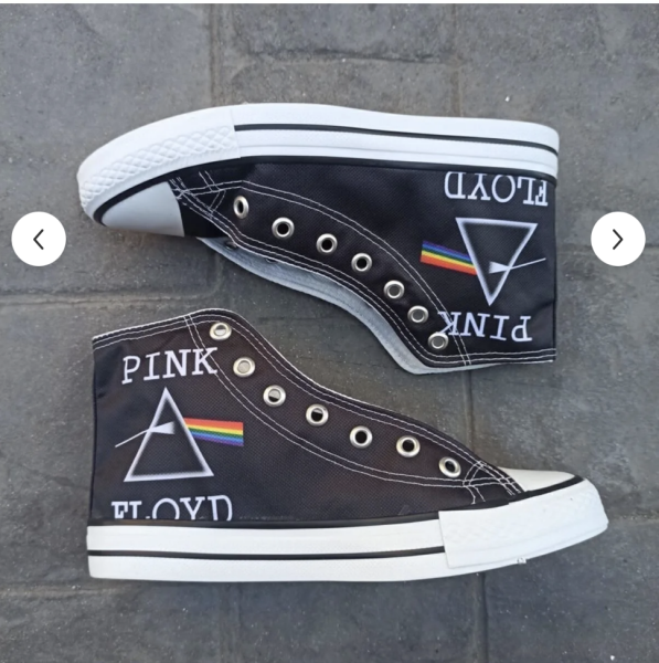 Pink Floyd Baskılı Sneaker Ayakkabı