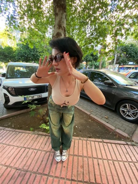 Y2k Yeşil Eskitme Bdg Jean