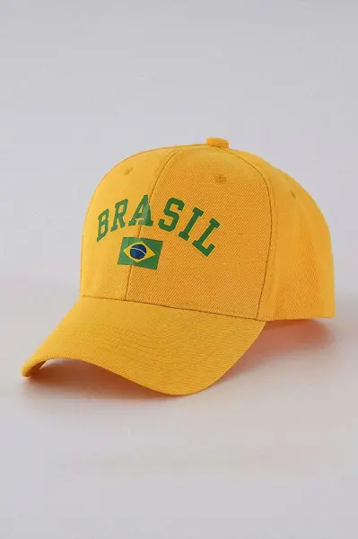 Sarı Brasil Y2K Baseball Şapka Fiyat