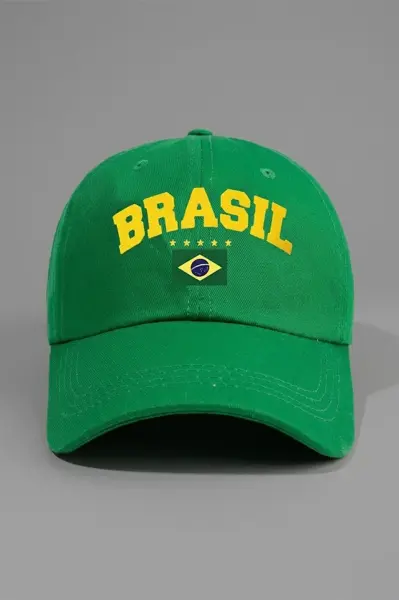 Yeşil Brasil Y2K Baseball Şapka