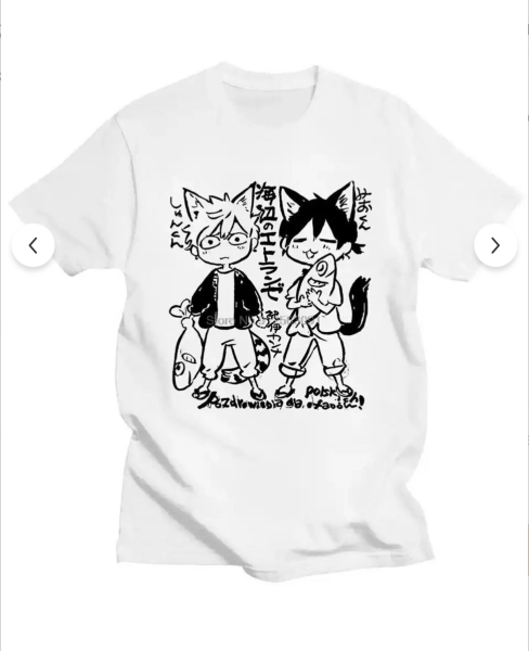 Beyaz Japanese Baskılı Oversize T-shirt