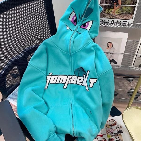 Mavi Balbazar Jumpnext Fermuarlı Kapüşonlu Sweatshirt