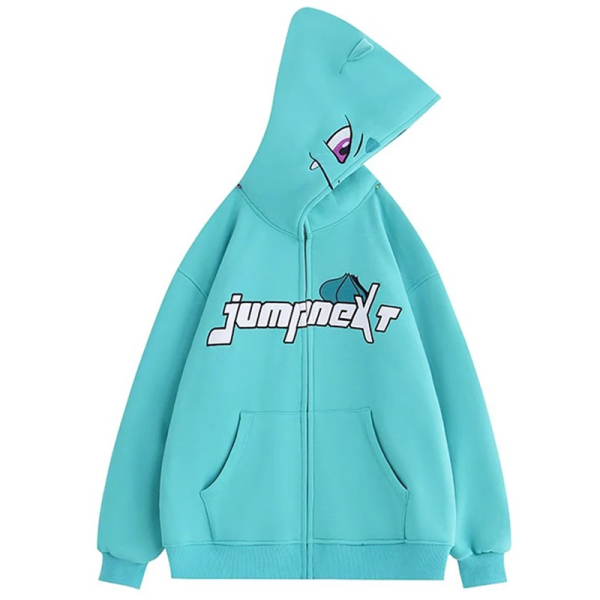 Mavi Balbazar Jumpnext Fermuarlı Kapüşonlu Sweatshirt