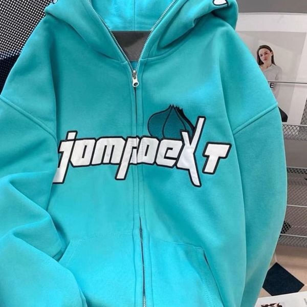 Mavi Balbazar Jumpnext Fermuarlı Kapüşonlu Sweatshirt