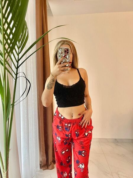 Kırmızı Kitty Spiderman Eşofman Altı