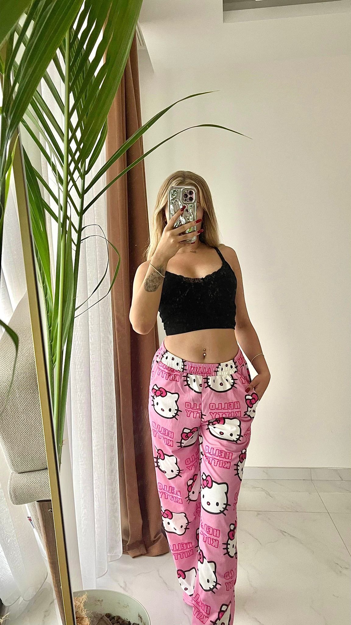 Pembe Kitty Eşofman Altı