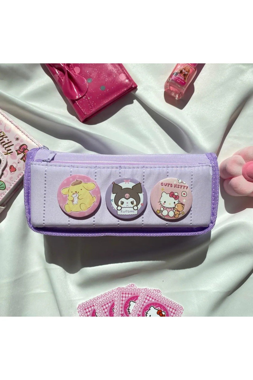 Mor Sanrio Rozet Kalemlik