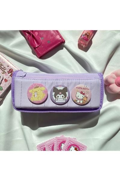 Mor Sanrio Rozet Kalemlik