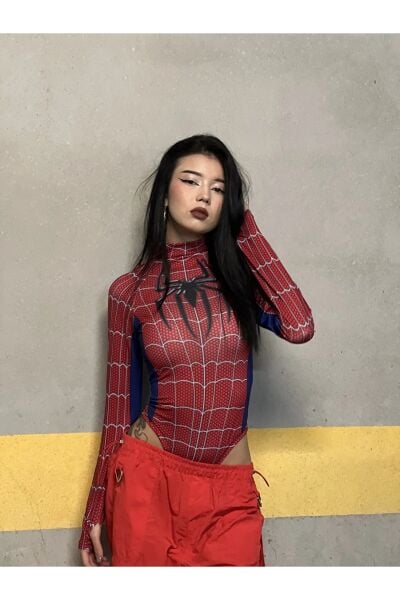 Red Spider Çıtçıtlı Body