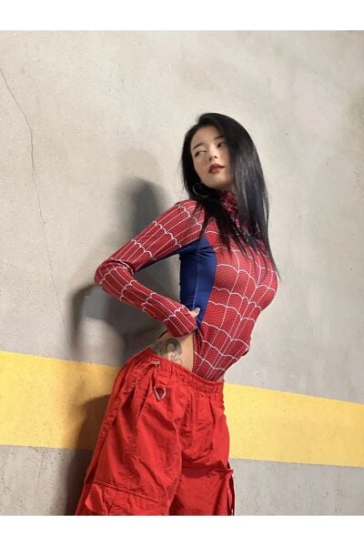 Red Spider Çıtçıtlı Body