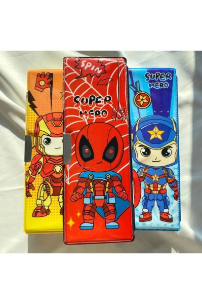 Kırmızı Deadpool Oyunlu Sulu Kutu Kalem Kutusu