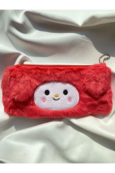 Pembe My Melody Peluş Tüylü Kalem Kutusu