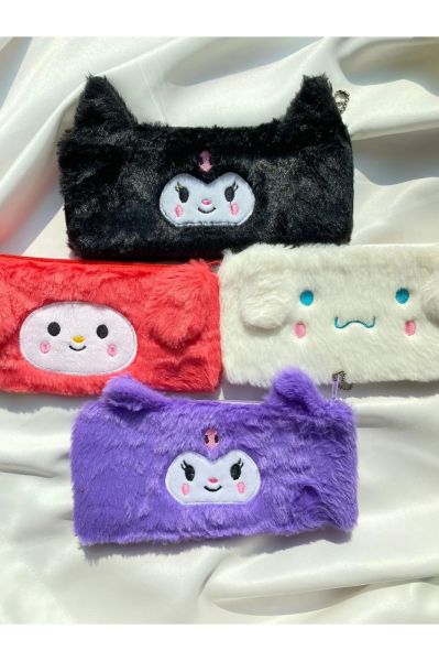 Pembe My Melody Peluş Tüylü Kalem Kutusu