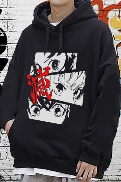 Anime Tokyo Revengers Face Unisex Kapşonlu
