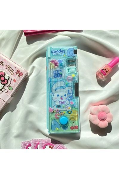 Mavi Cinnamoroll Oyunlu Sulu Kutu Kalemlik