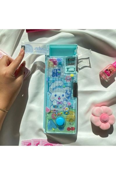 Mavi Cinnamoroll Oyunlu Sulu Kutu Kalemlik