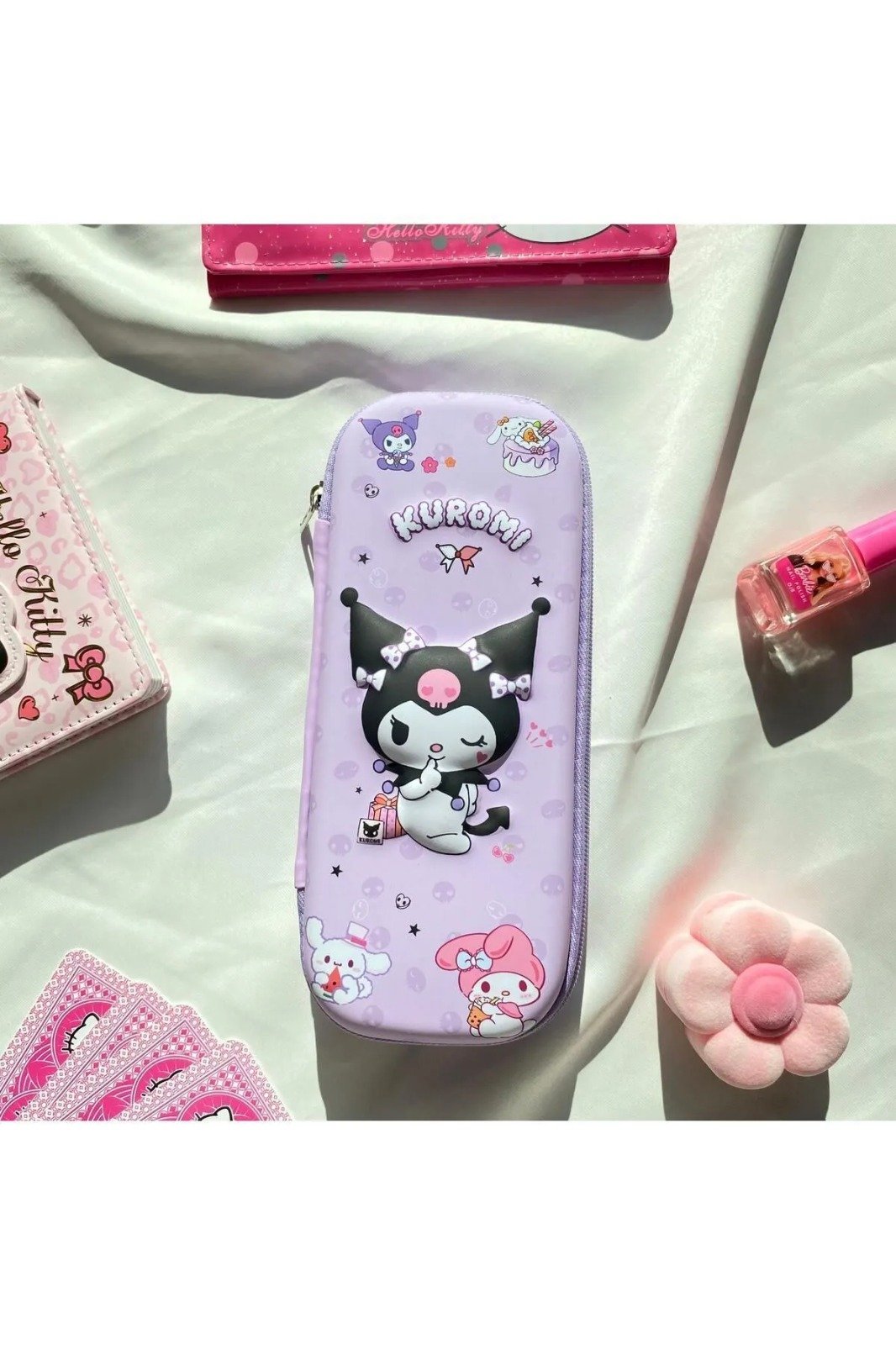 Mor Kuromi 3D Kabartma Kalemlik