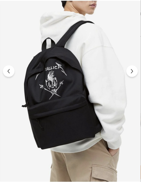 Metallica  baskılı sırt çantası