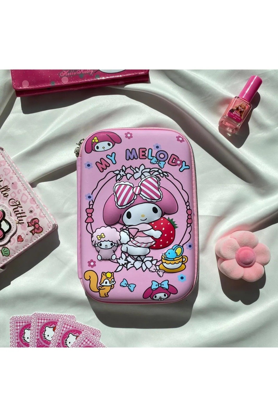Pembe My Melody Kabartma Baskılı Kalemlik
