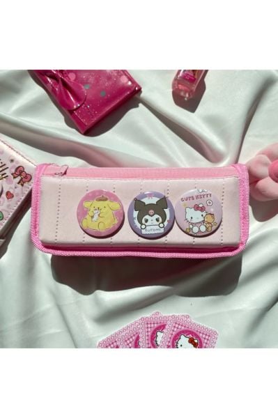 Pembe Sanrio Rozet Kalemlik