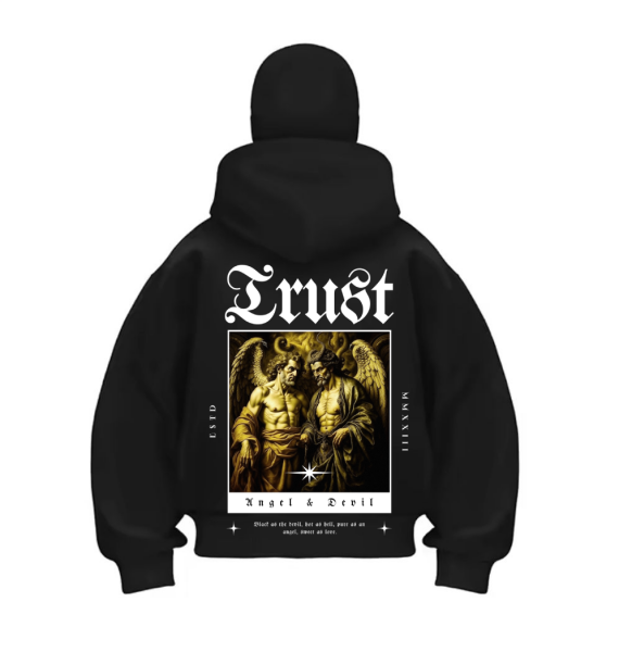 Kar Maskeli Trust Unisex Sweatshirt Hırka - Kapşonlu
