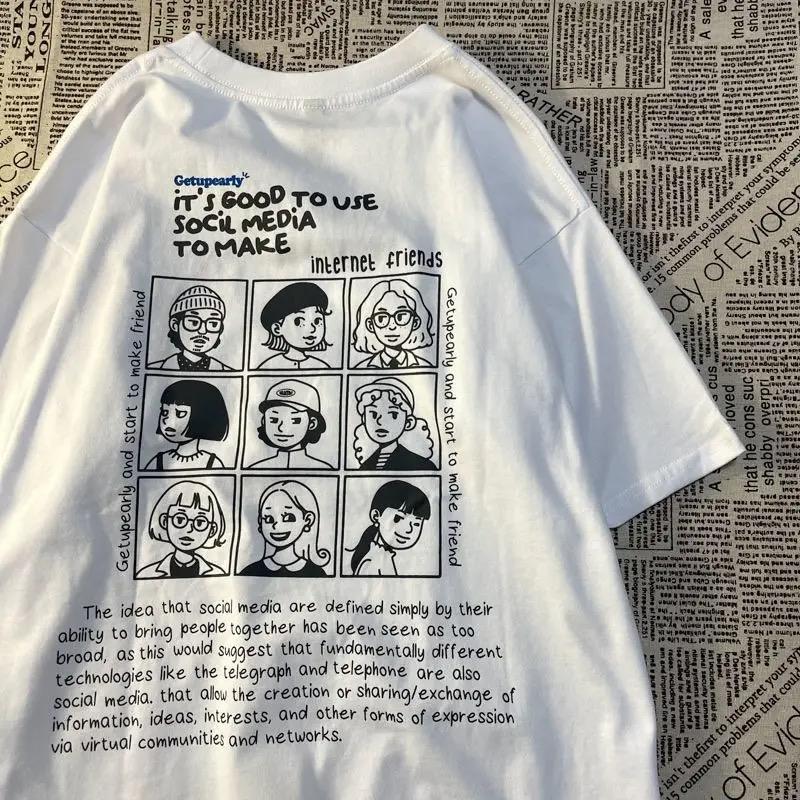 Y2k Letter Baskılı T-Shirt