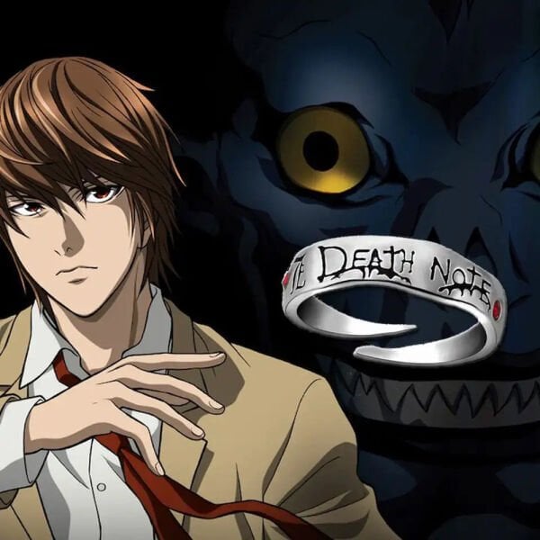 Anime Death Note Light Yagami Yüzük